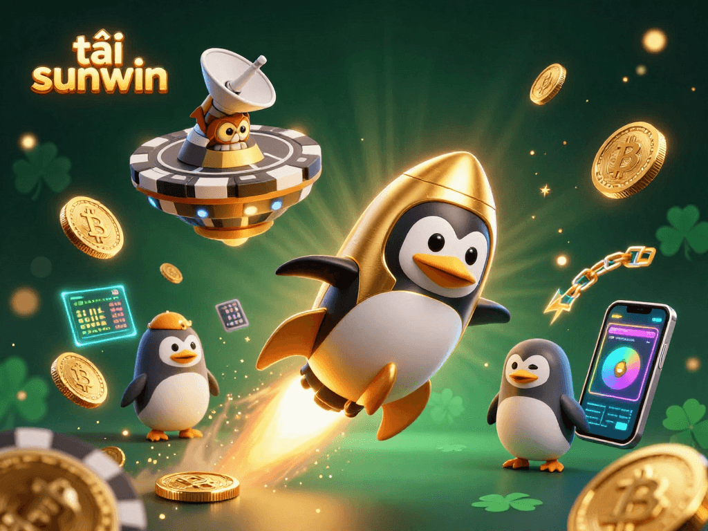 Experience thrilling gameplay with tải sunwin, showcased in a vibrant 3D casino scene.