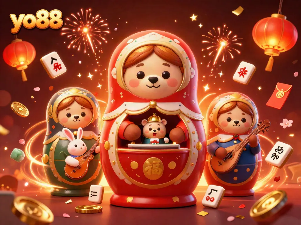 Experience winning moments at yo88 with vibrant casino elements and engaging characters.