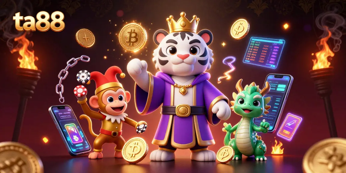 Experience thrilling gameplay with ta88, where a luminous tiger, jester monkey, and jade dragon create winning moments!