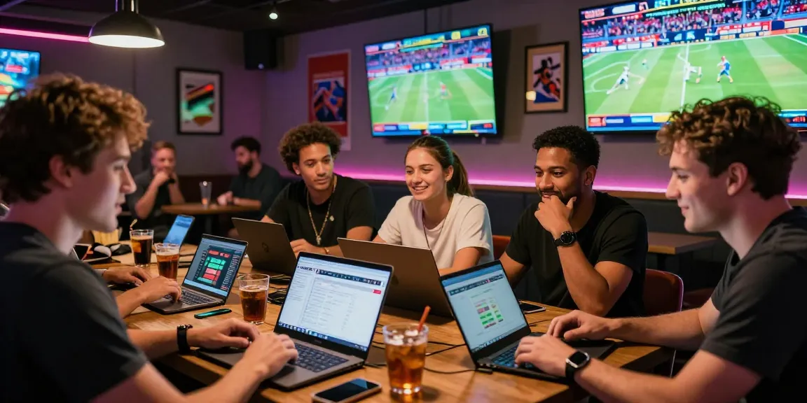 Engaging community atmosphere at 먹튀검증 추천 먹튀스팟 with friends enjoying sports betting.