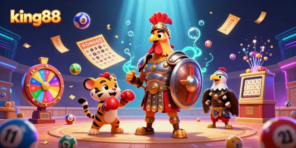 Experience the thrill of king88 with dynamic gameplay elements and vibrant characters in an engaging scene.