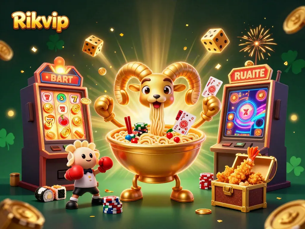 Engage in exciting Rikvip gameplay with vibrant casino characters and dynamic elements.