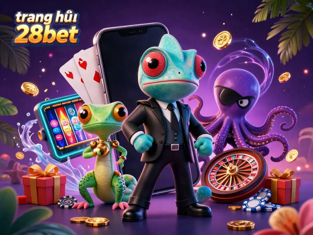 Spin to win at trang chủ 28bet with dynamic casino action illustrated.