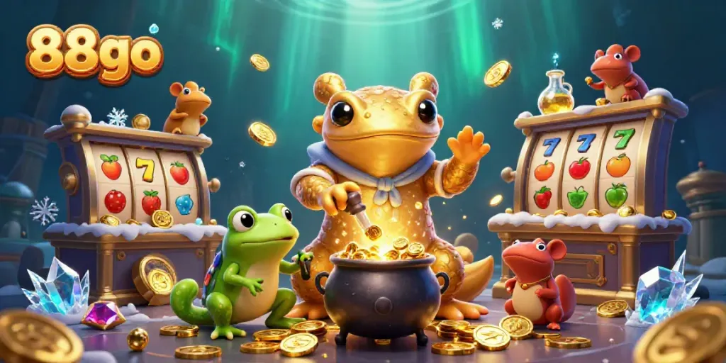 Experience thrilling wins with 88go's engaging golden salamander alchemist and dynamic slot elements.
