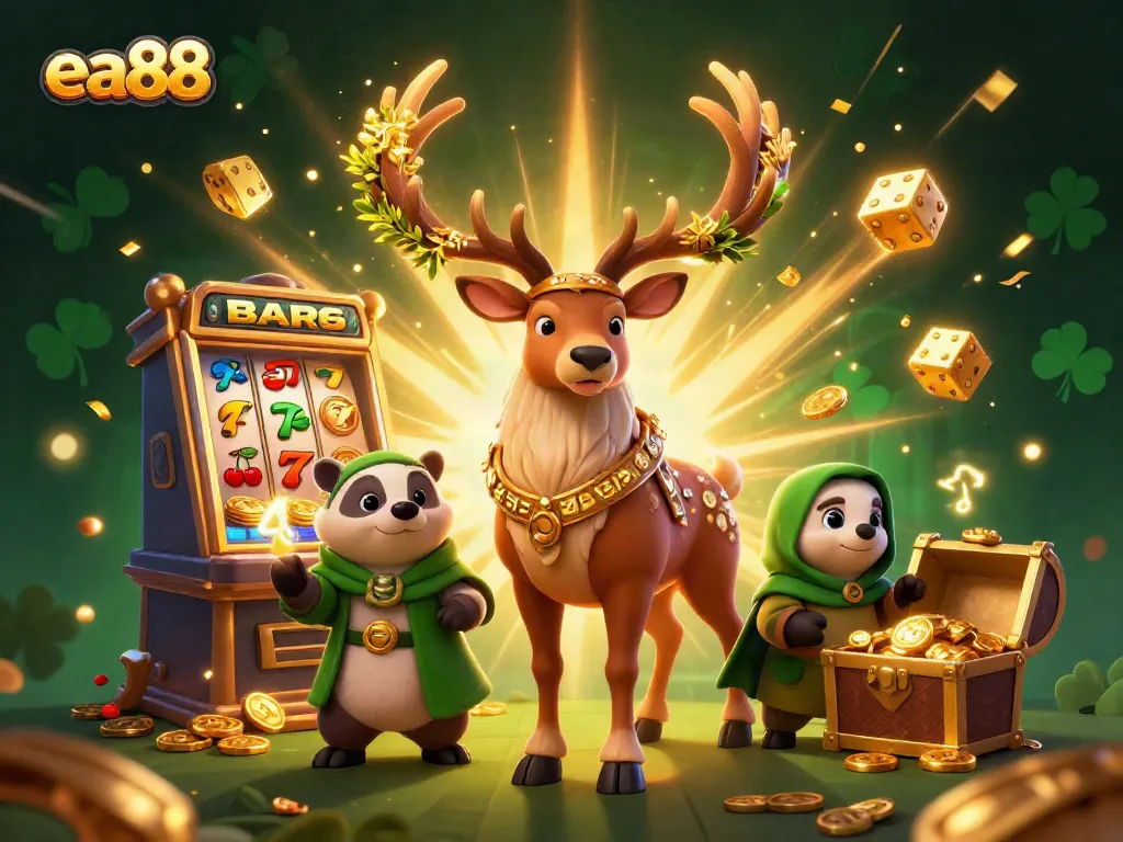 Experience thrilling jackpot wins at ea88 with vibrant slot machine visuals and cartoon fantasy.