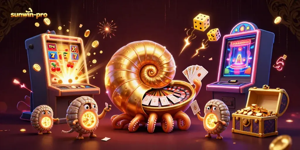 Engage with sunwin-pro's vibrant 3D casino scene featuring dynamic game elements and iconic characters.