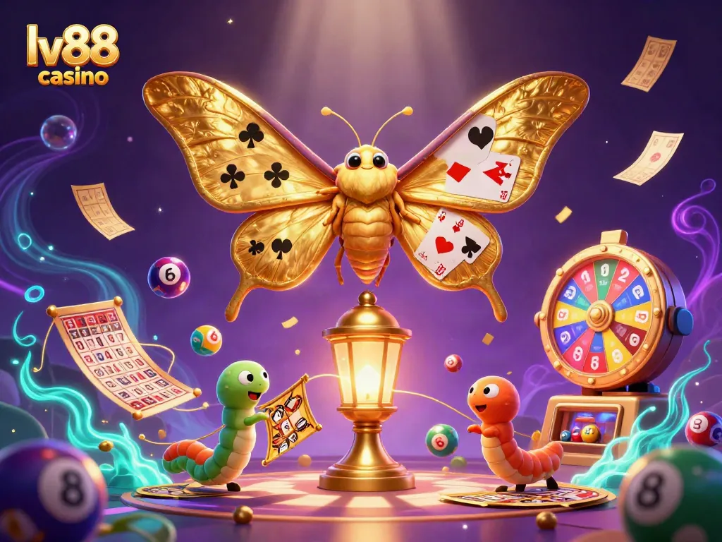 Engage with the dynamic world of lv88 casino through a vibrant, animated lottery scene.