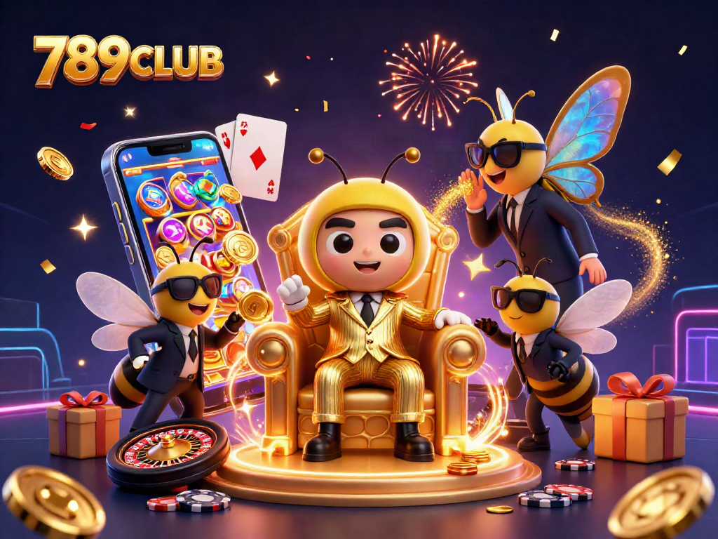 Engage with the 789CLUB bumblebee mob boss in a casino adventure filled with vibrant slot games and rich gold.