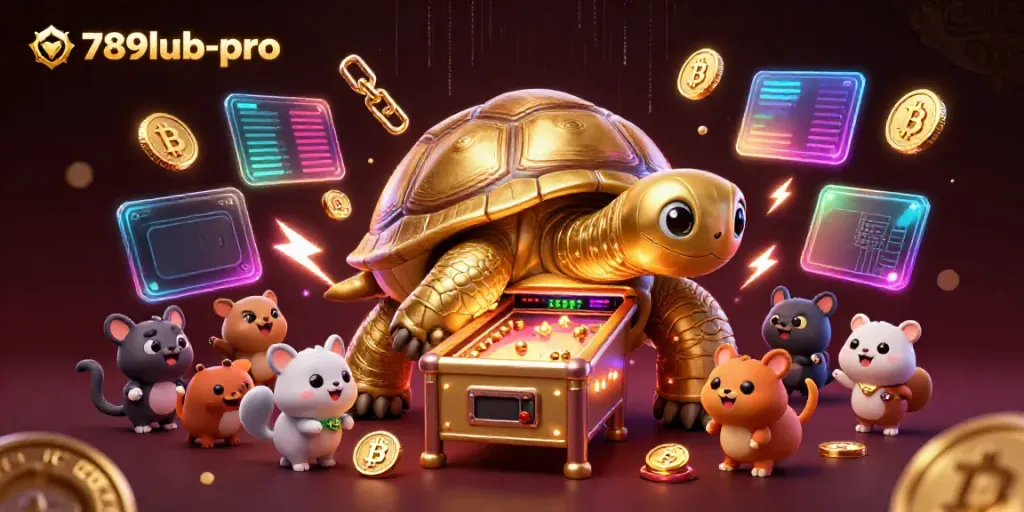 Dive into 789lub-pro's vibrant casino adventures with a lively tortoise pinball machine scene!