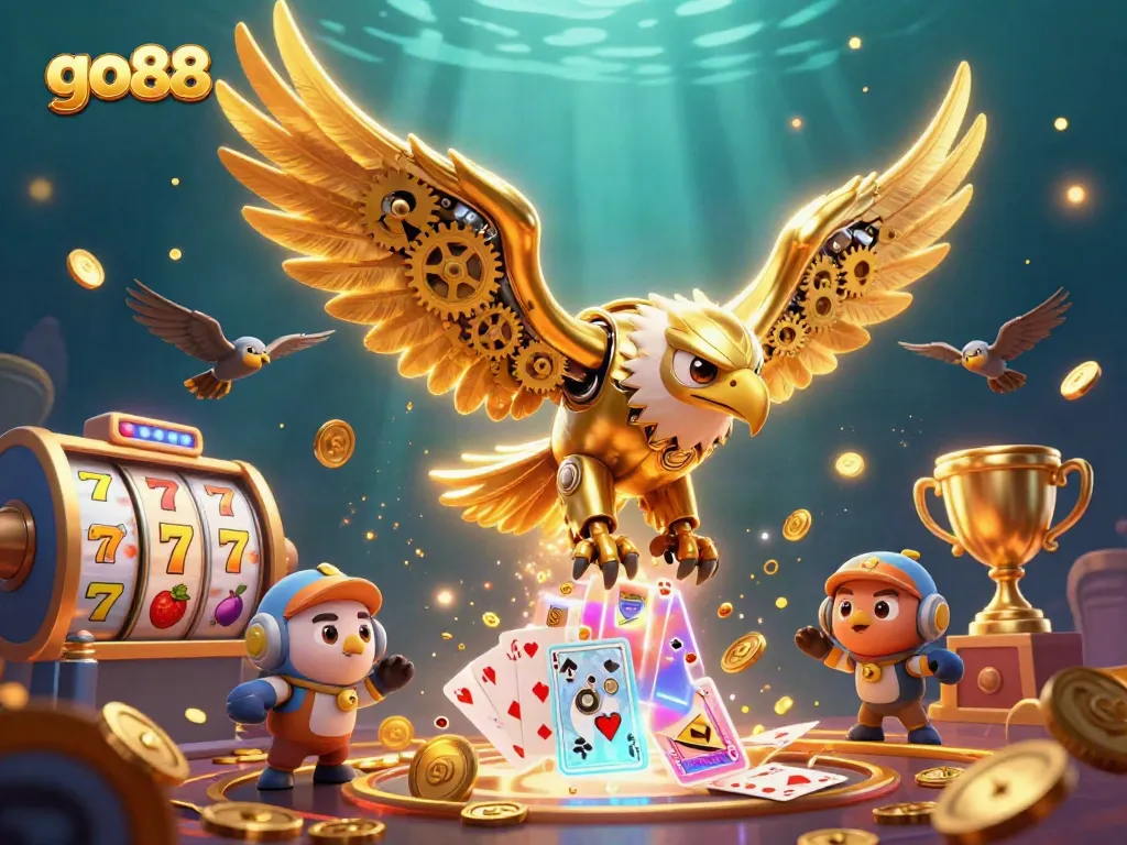 Experience winning with go88 while diving into an action-packed 3D casino world.