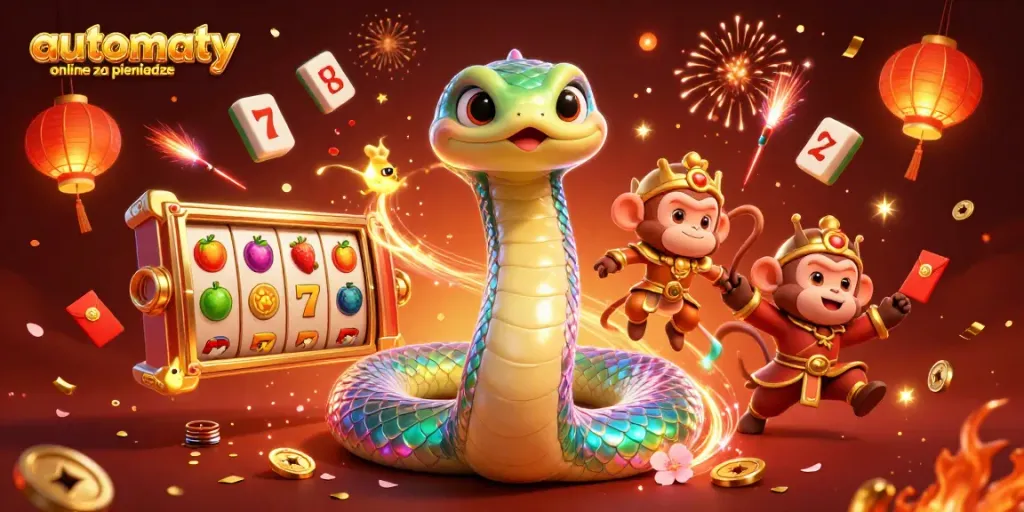 Spin the reels of automaty online za pieniadze with vibrant characters and festive elements.