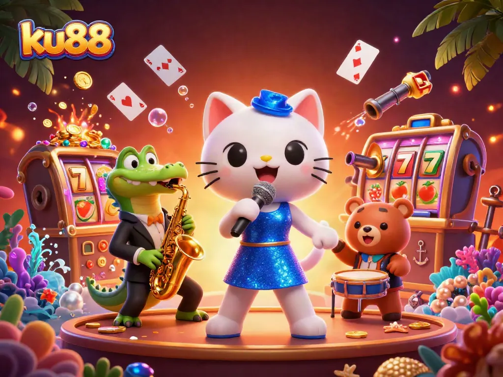 Experience exciting gameplay at ku88 with vibrant casino characters and dynamic game elements.