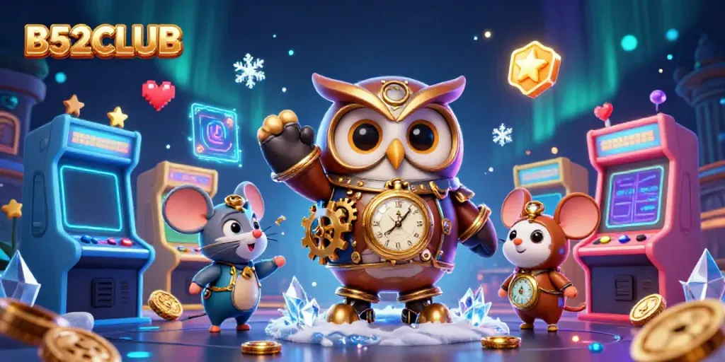 Engage with thrilling gameplay in B52CLUB through a vibrant 3D casino scene.