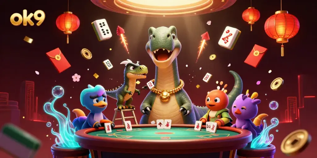 Experience captivating gameplay at ok9 casino with animated characters and vibrant elements.