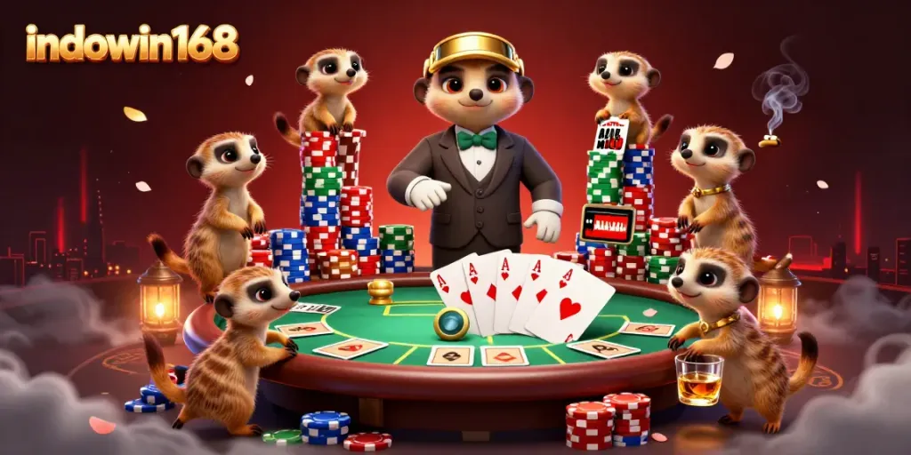 Indowin168 mengungkapkan keseruan dengan meerkat sebagai dealer dan pit boss di kasino luar biasa.