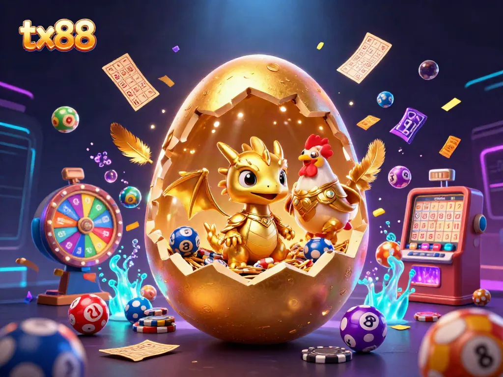 Experience thrilling gaming at tx88 with a golden dragon and exciting casino prizes.