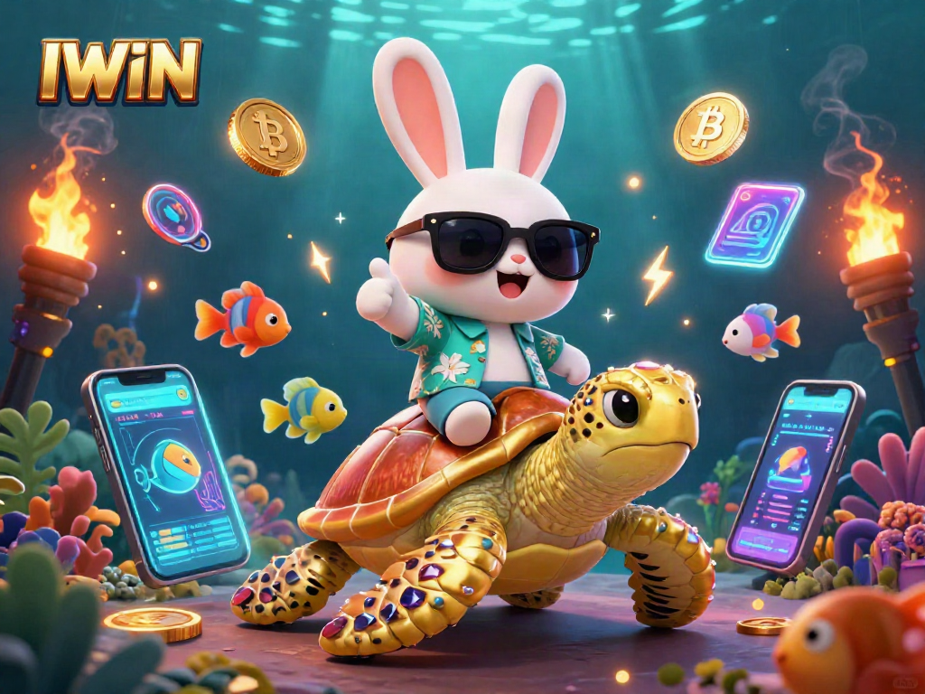 Experience thrilling fun at IWIN casino with vibrant characters and dynamic game elements.